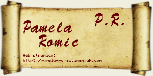 Pamela Romić vizit kartica
